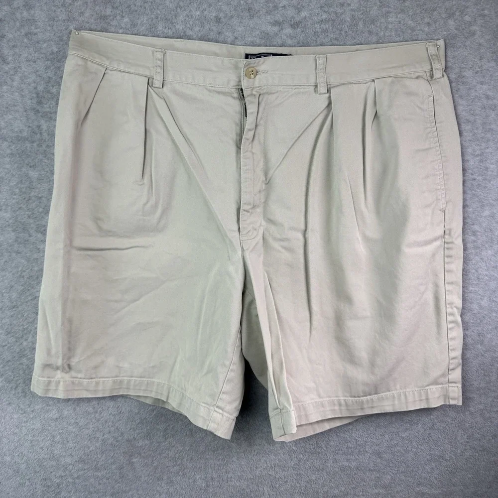 Vintage Polo Ralph Lauren Tyler Shorts Khaki Tan Chino Pleated Men's 40 Preppy